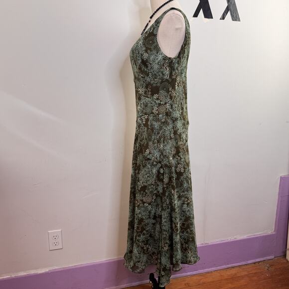 Vintage Y2K Evan Picone Asymmetric Floral Maxi Dress Fairy Ethereal 12 - Picture 6 of 10
